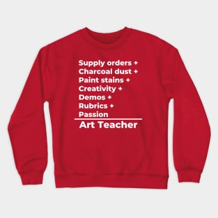 Art Teacher Equation Crewneck Sweatshirt